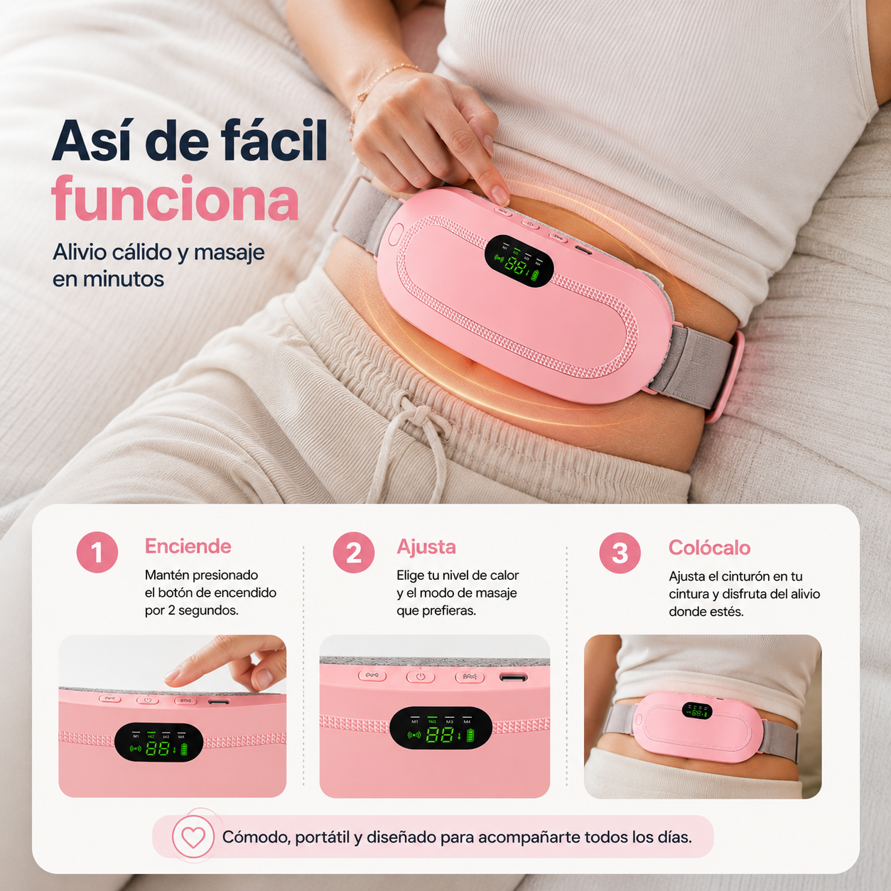Calmia™ Cinturón Térmico Menstrual