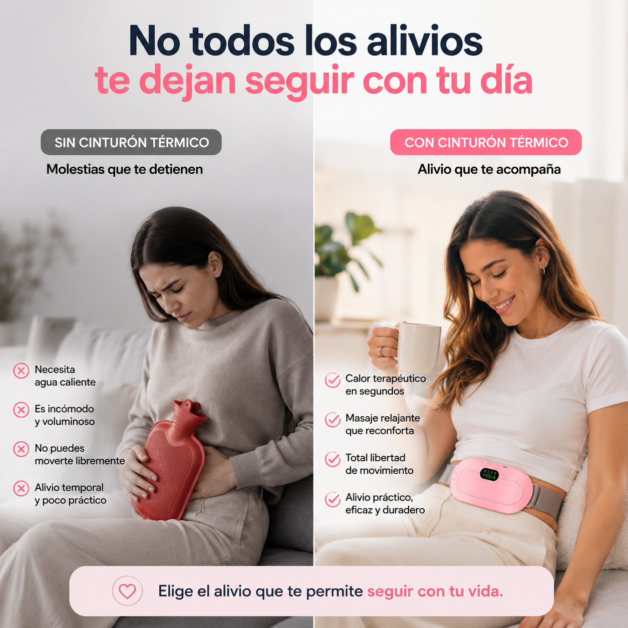 Calmia™ Cinturón Térmico Menstrual