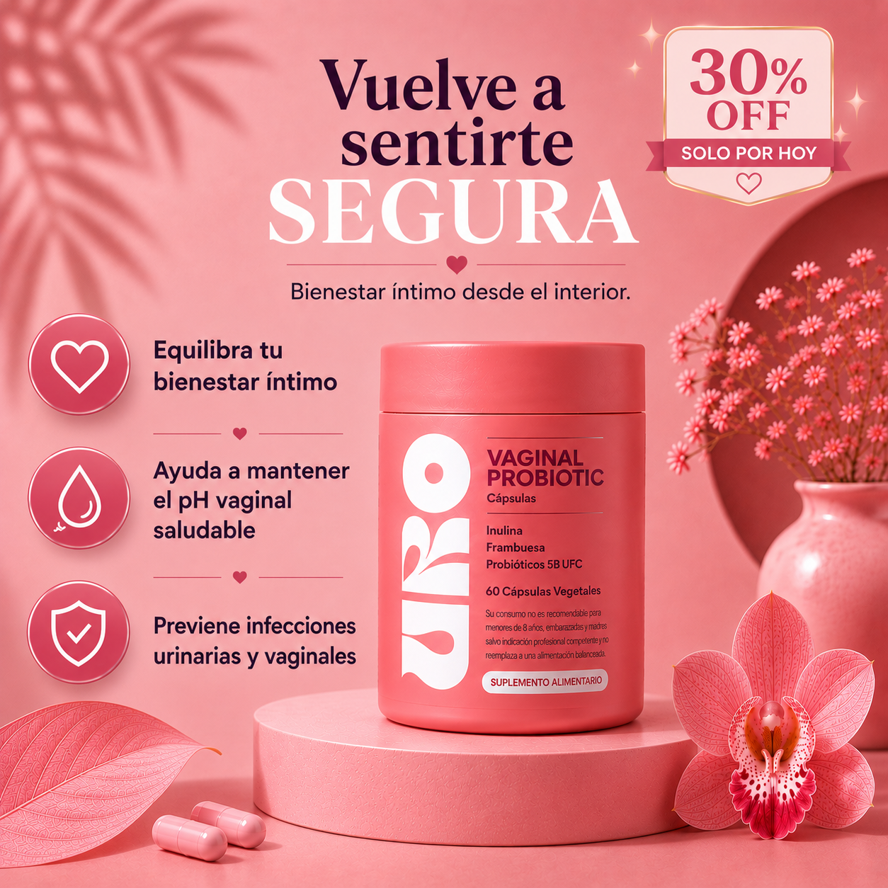 URO Probióticos | Bienestar Íntimo Diario 🌸