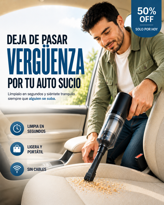 50% OFF SOLO POR HOY: LimpiMax Pro® - Aspiradora de auto